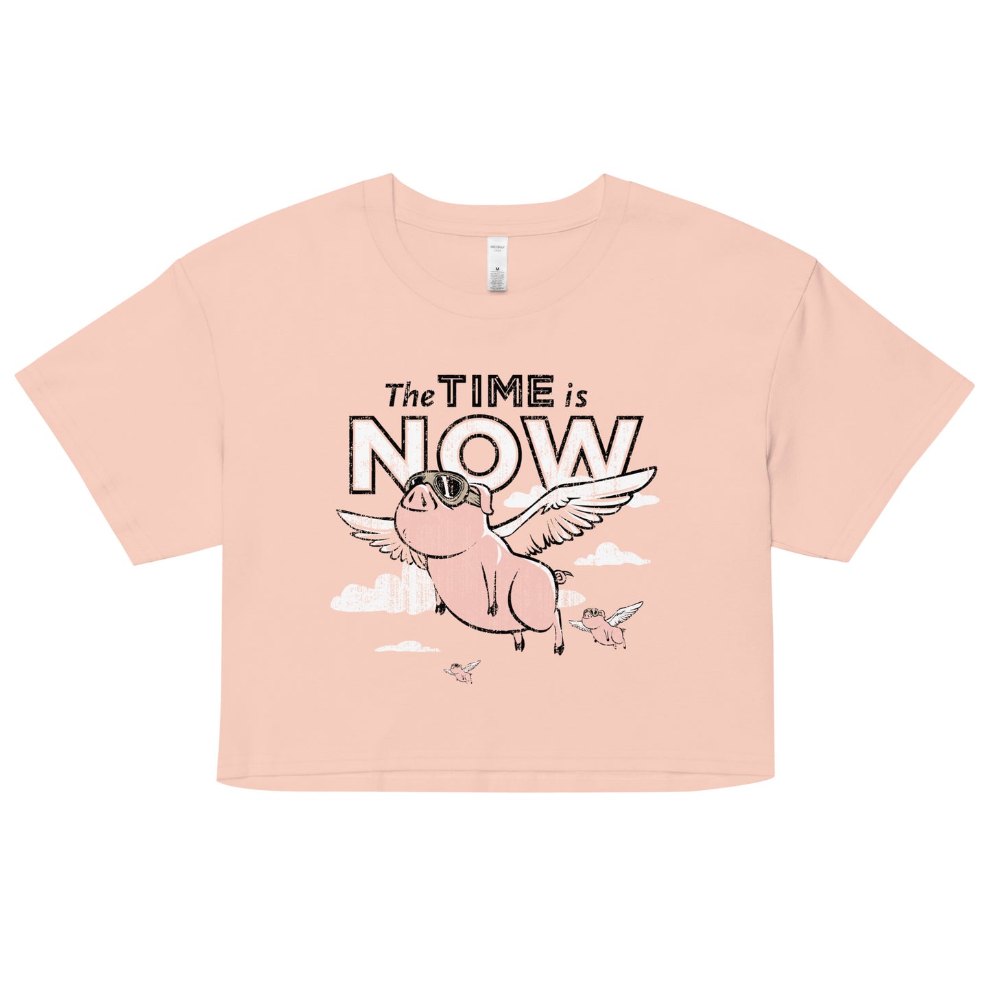 The Time Is Now Women's Crop Tee