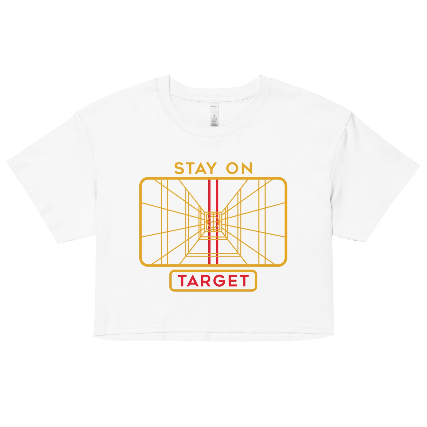 Stay On Target Women's Crop Tee