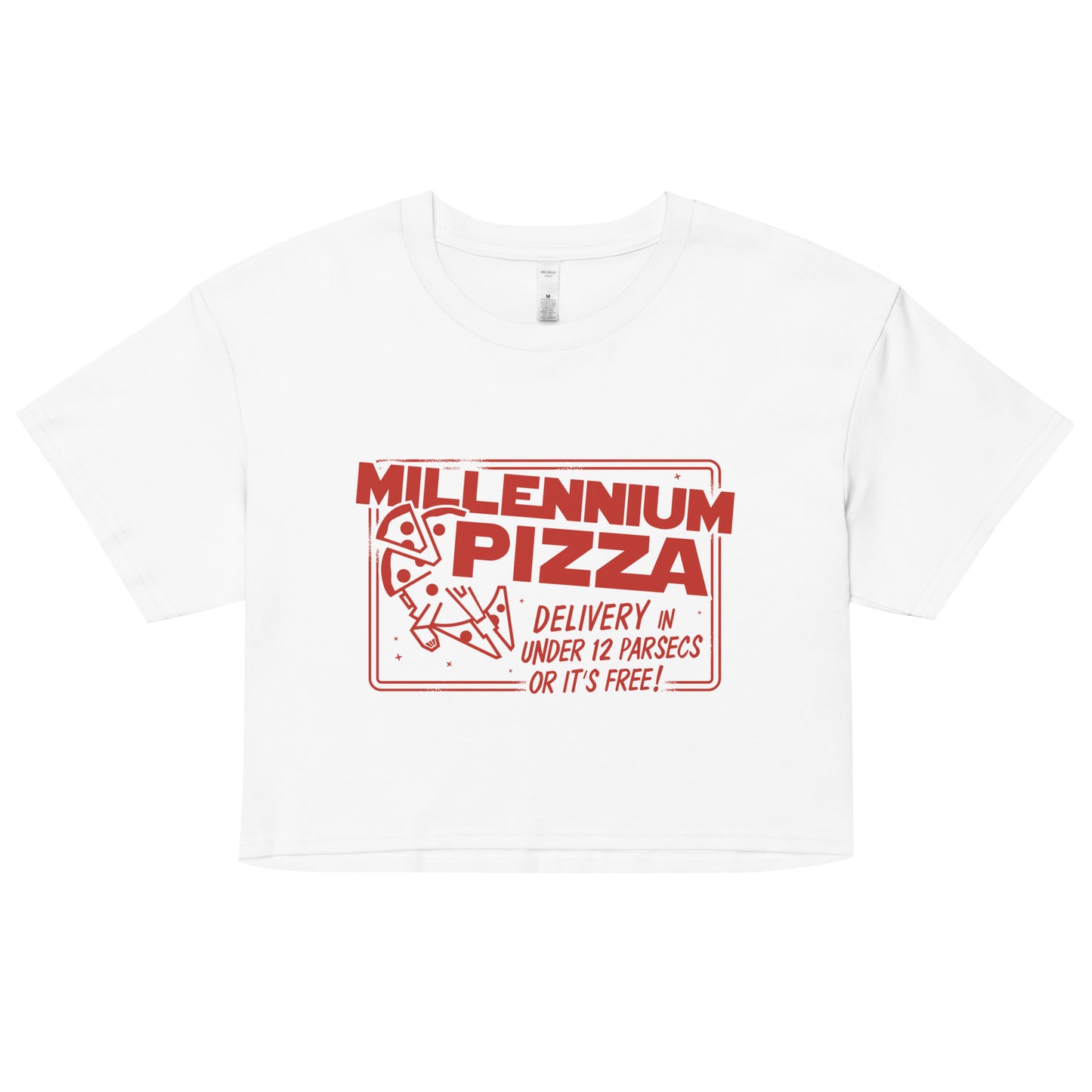Millennium Pizza Women's Crop Tee
