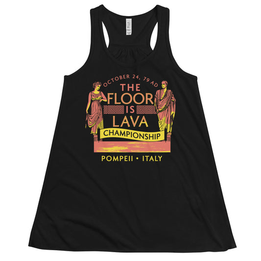 Pompeii Floor is Lava Championship Women's Gathered Back Tank