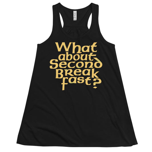 What About Second Breakfast? Women's Gathered Back Tank