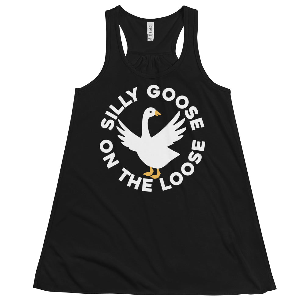 Silly Goose On The Loose Women's Gathered Back Tank