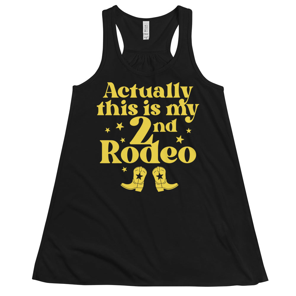 Actually This Is My 2nd Rodeo Women's Gathered Back Tank