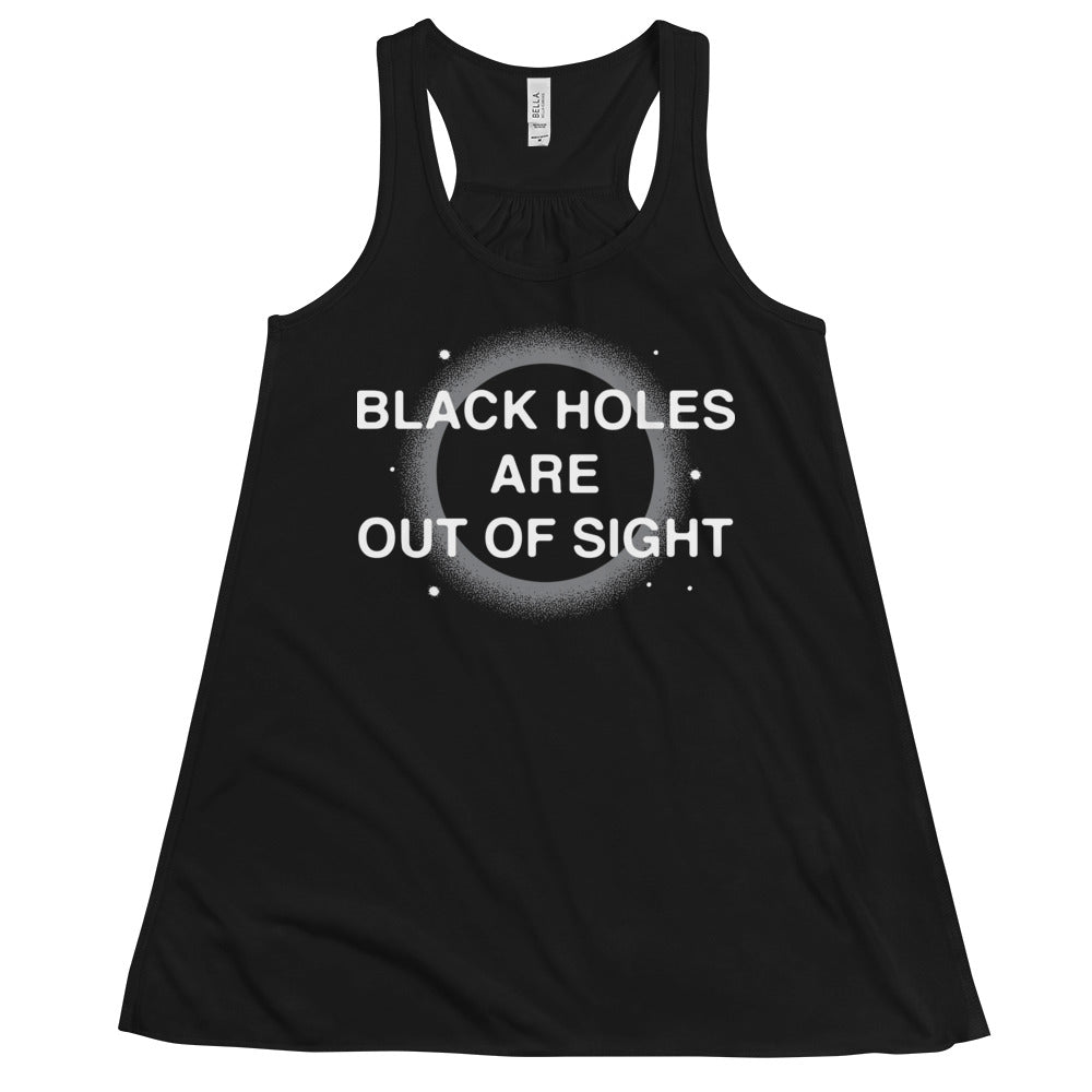 Black Holes Are Out Of Sight Women's Gathered Back Tank