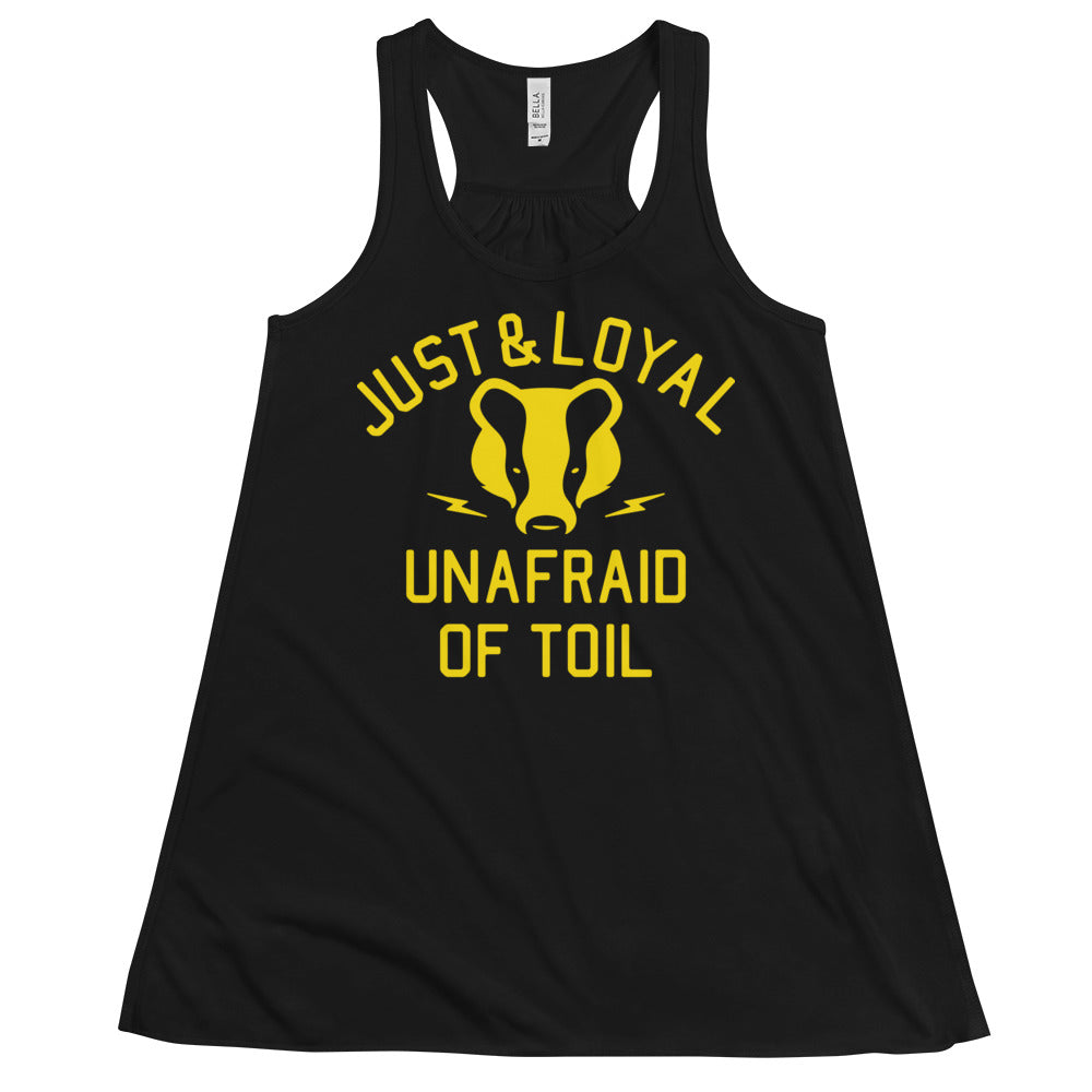 Just And Loyal, Unafraid Of Toil Women's Gathered Back Tank