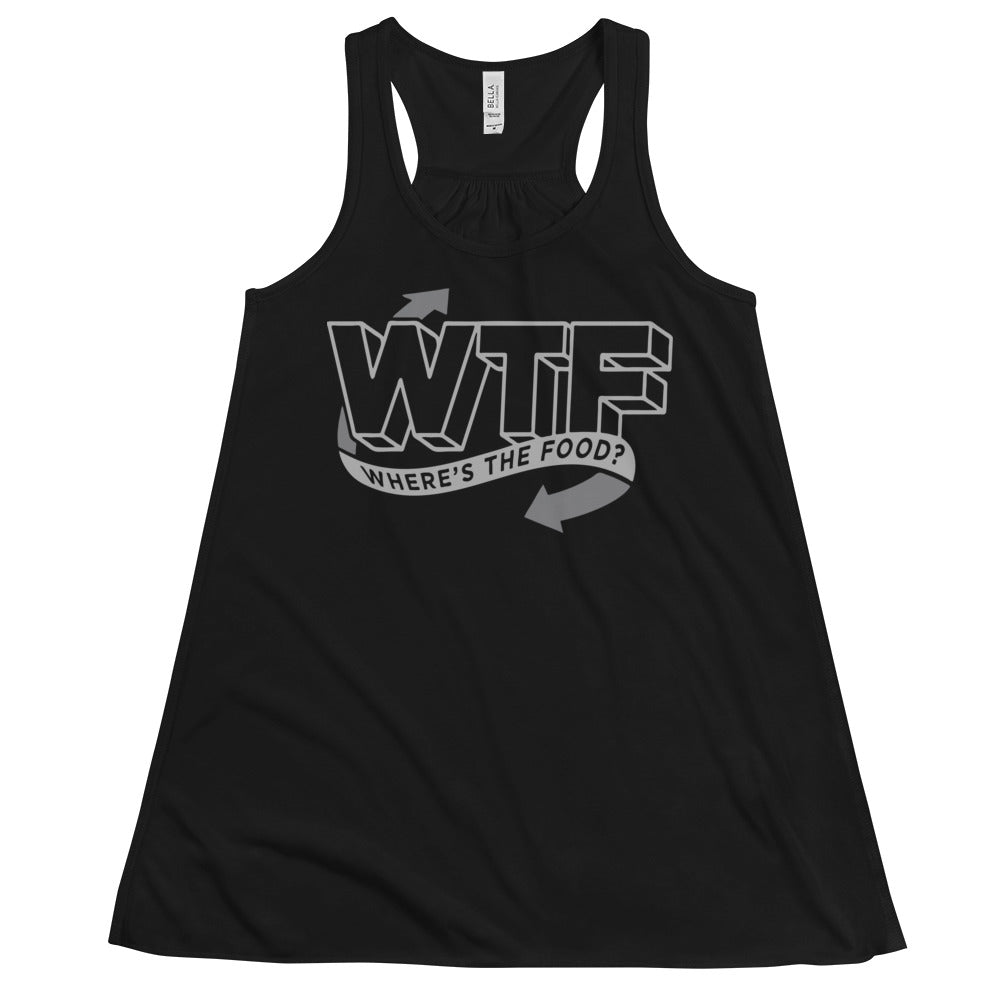 Where's The Food? Women's Gathered Back Tank