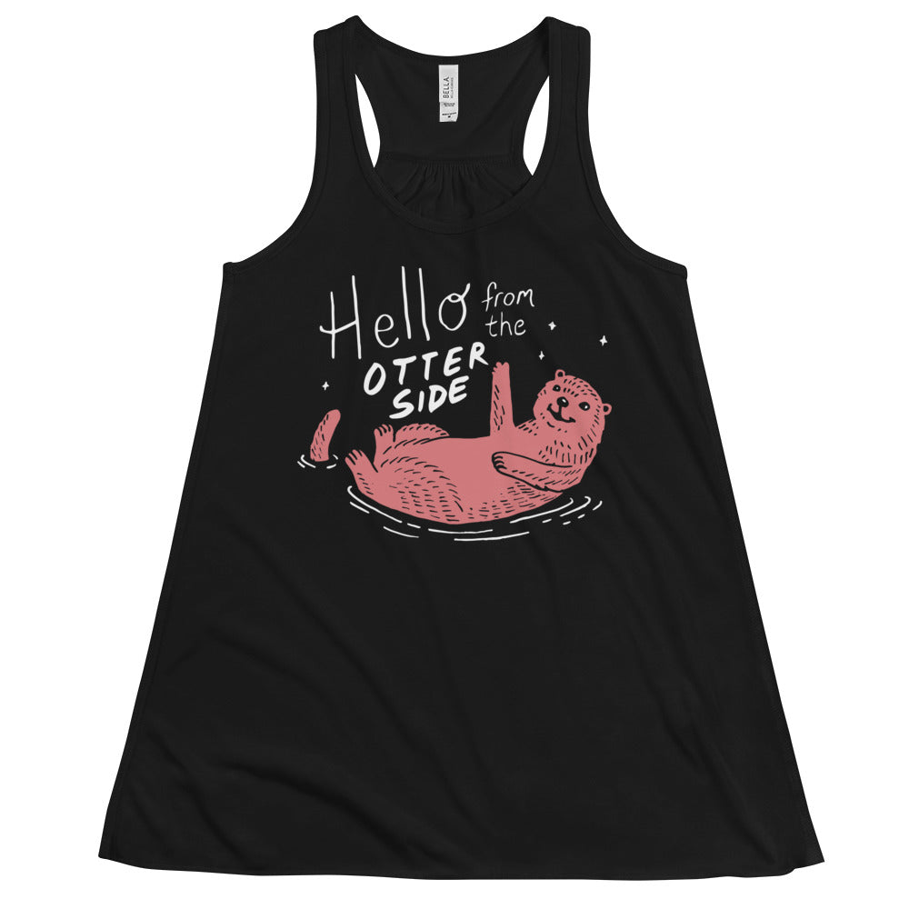 Hello From The Otter Side Women's Gathered Back Tank