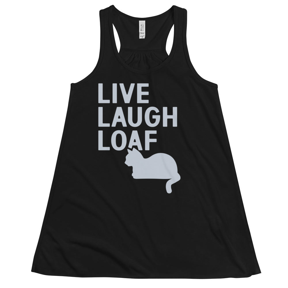 Live Laugh Loaf Women's Gathered Back Tank