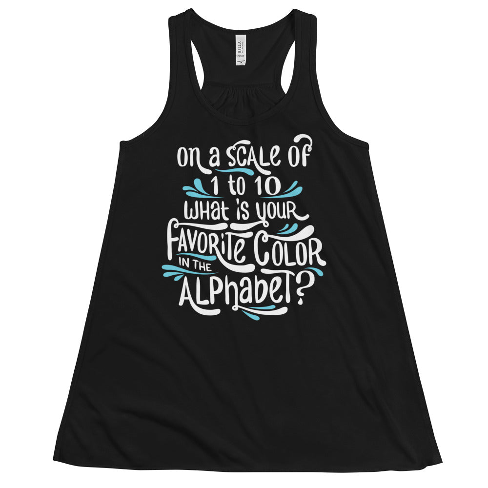 Favorite Color In The Alphabet Women's Gathered Back Tank