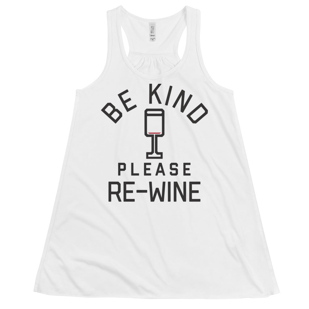 Be Kind, Please Re-Wine Women's Gathered Back Tank