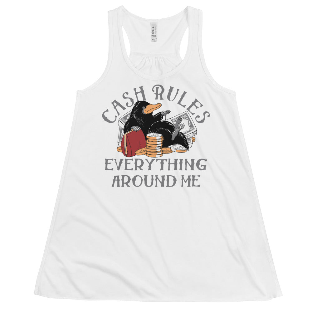 Cash Rules Everything Around Me Women's Gathered Back Tank