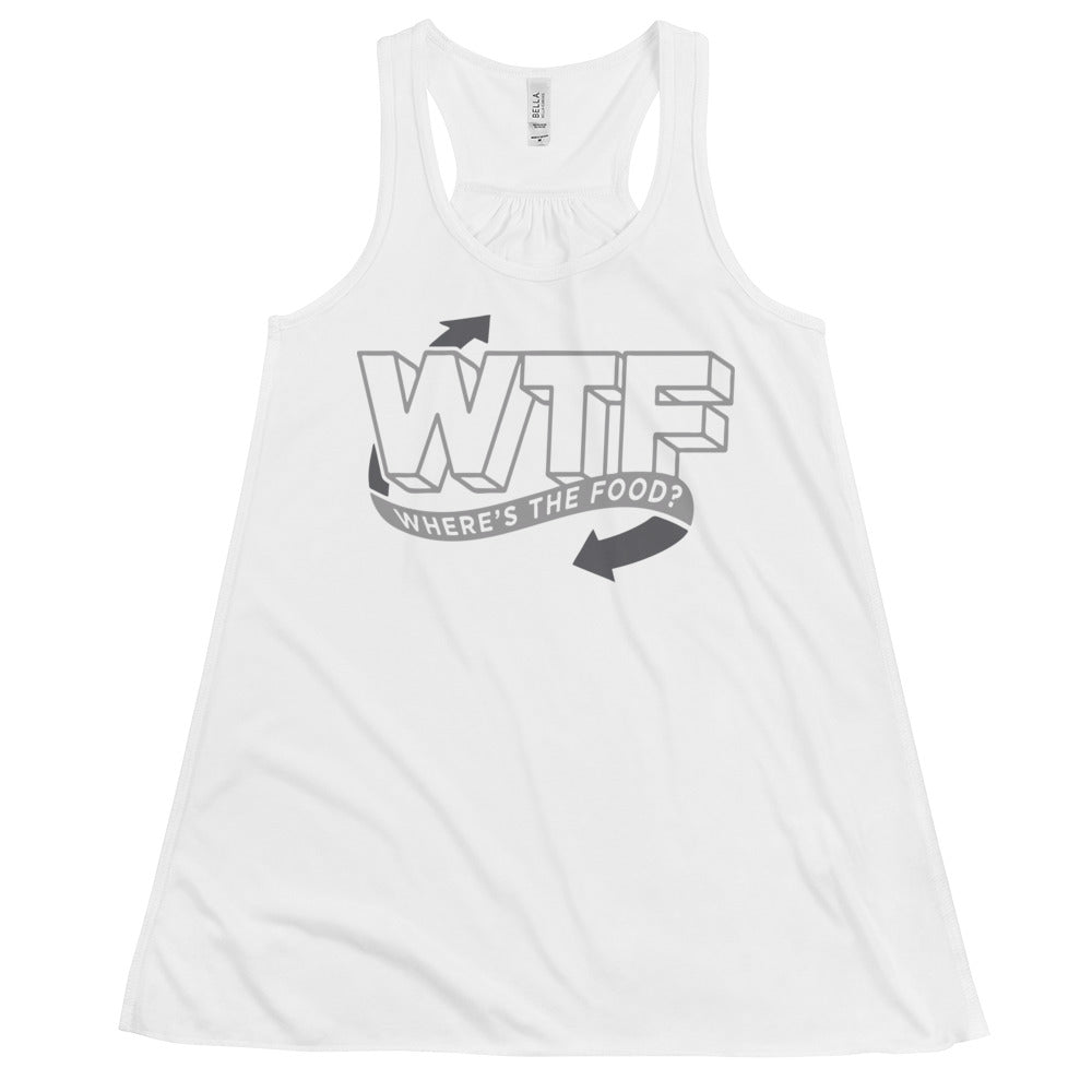 Where's The Food? Women's Gathered Back Tank