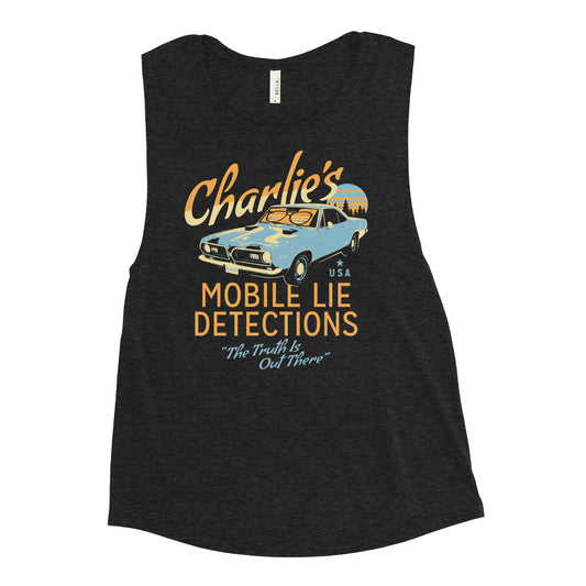 Charlie's Mobile Lie Detection Women's Muscle Tank