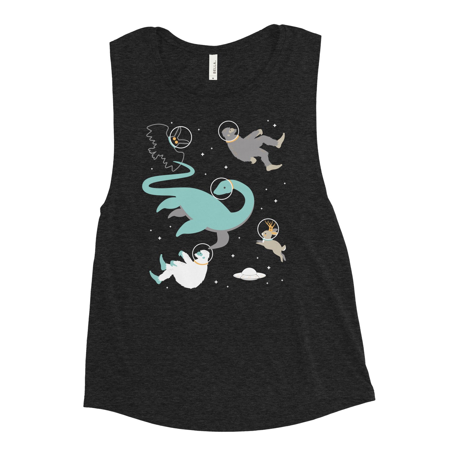Cryptids In Space Women's Muscle Tank