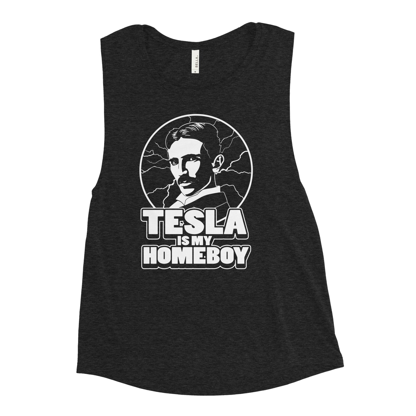 Tesla Is My Homeboy Women's Muscle Tank