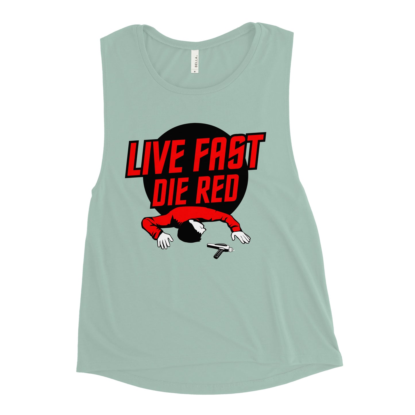 Live Fast Die Red Women's Muscle Tank