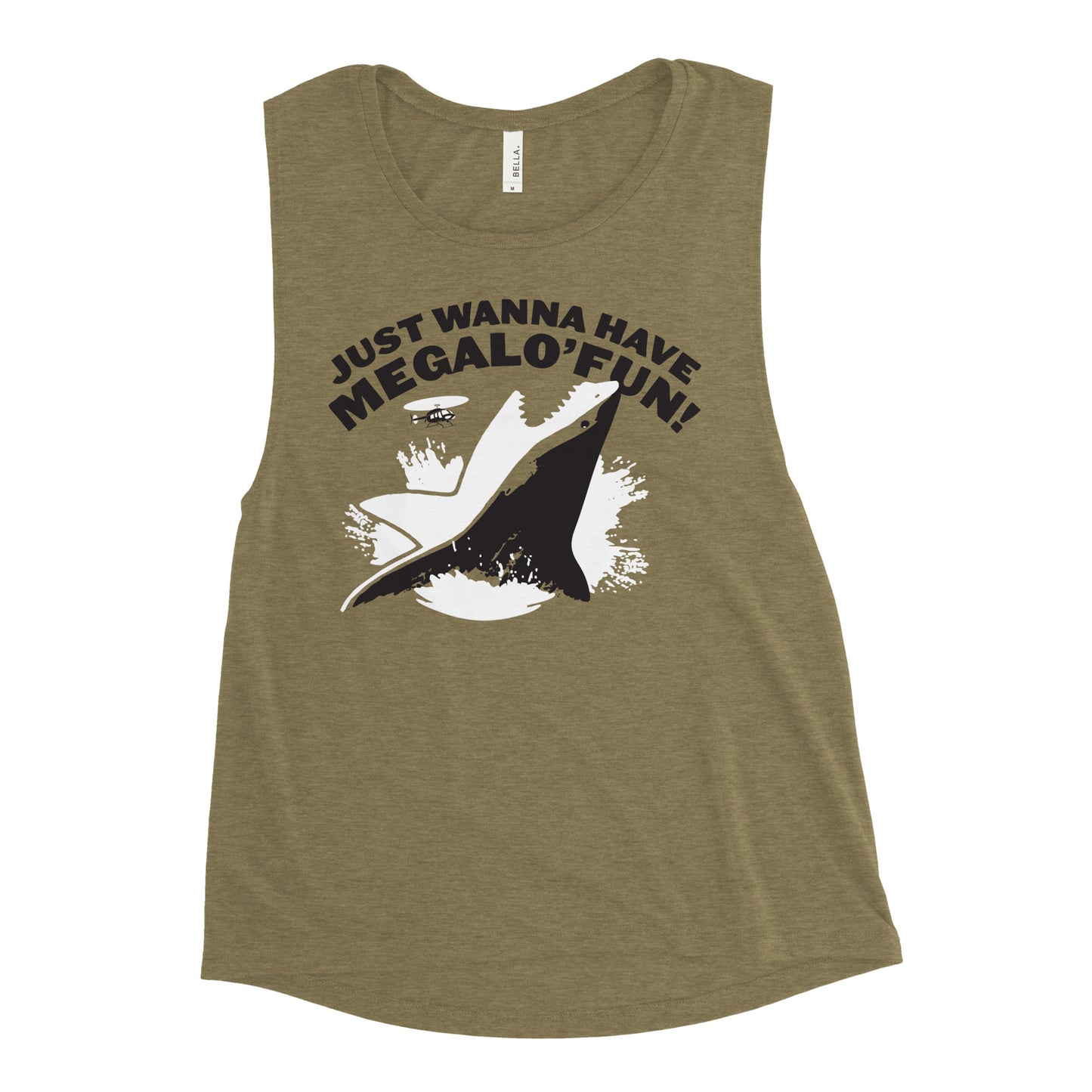 Just Wanna Have Megalo' Fun! Women's Muscle Tank