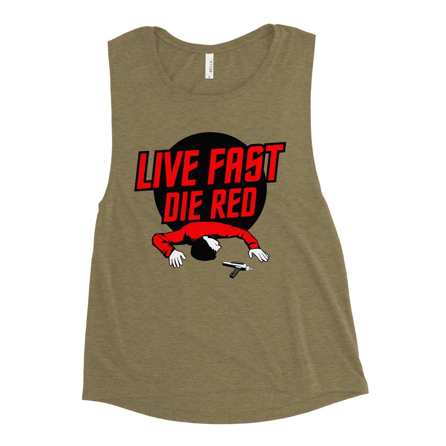 Live Fast Die Red Women's Muscle Tank