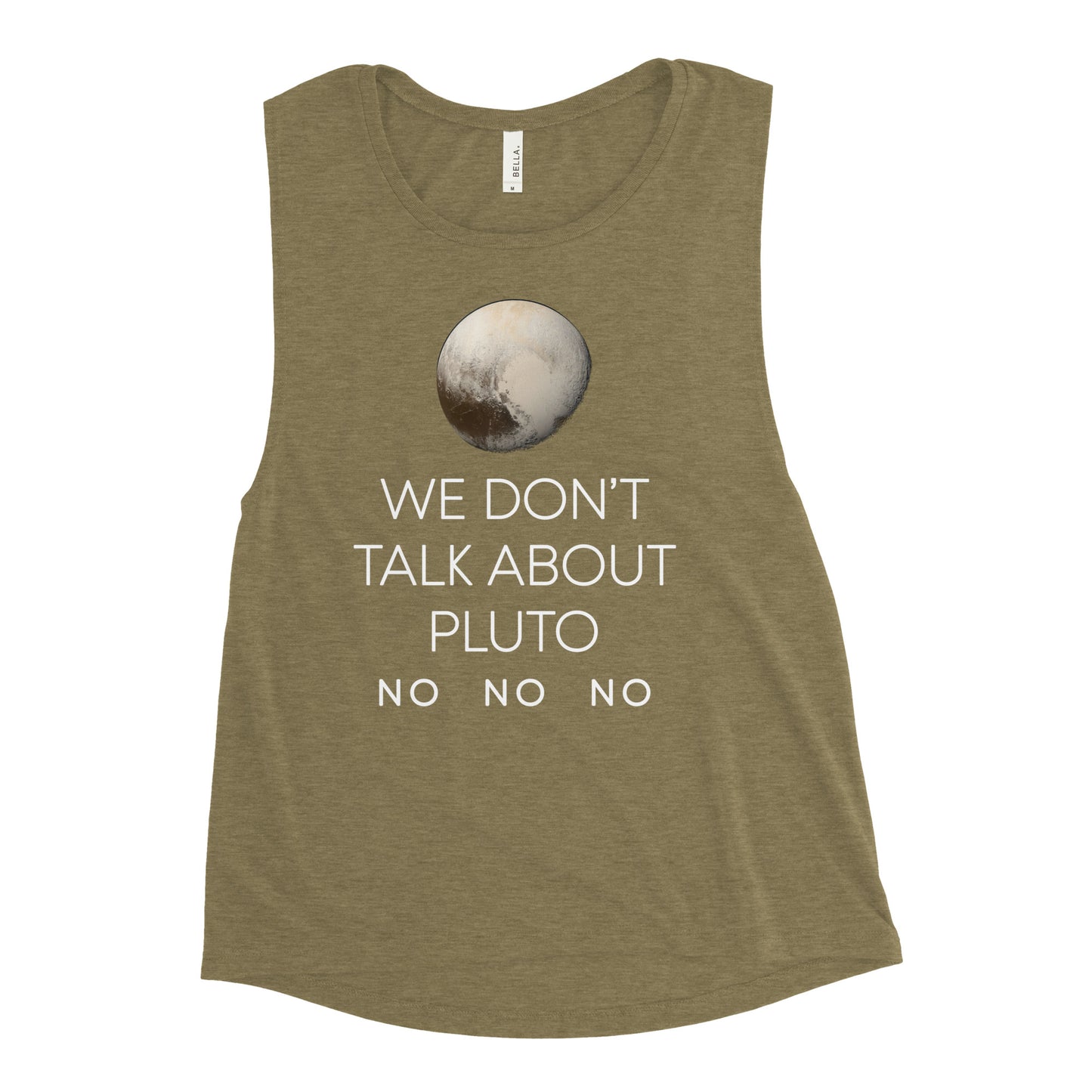We Don't Talk About Pluto Women's Muscle Tank