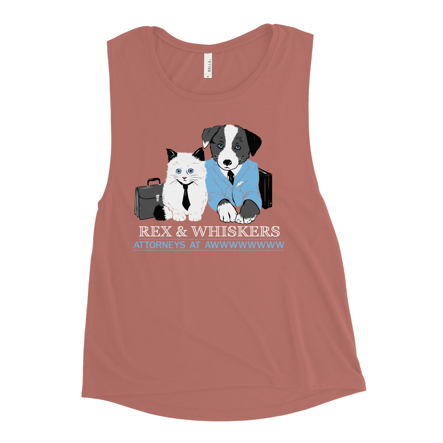 Rex and Whiskers Attorneys Women's Muscle Tank