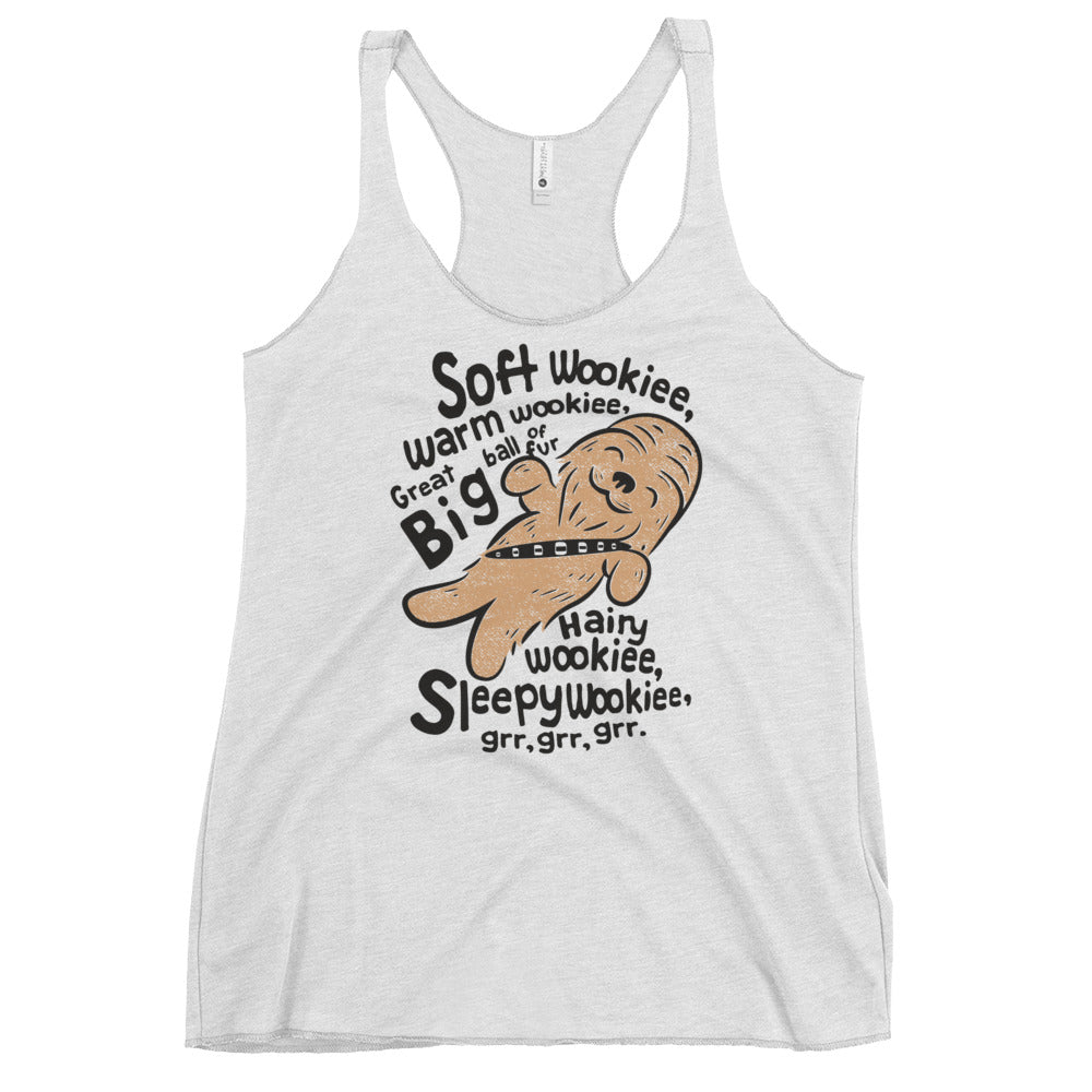 Soft Wookiee, Warm Wookiee Women's Racerback Tank
