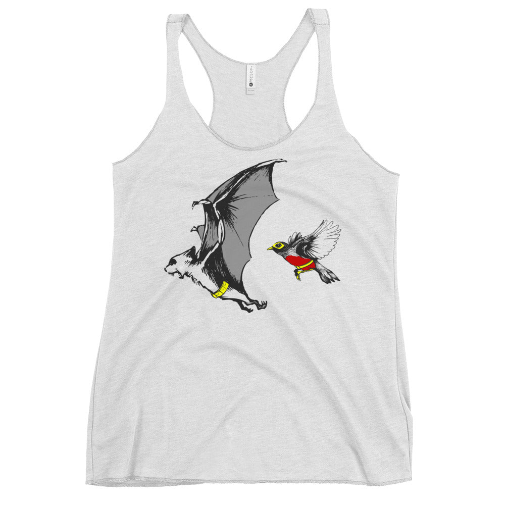 Bat and Robin Women's Racerback Tank