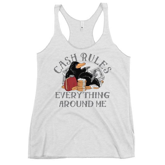 Cash Rules Everything Around Me Women's Racerback Tank