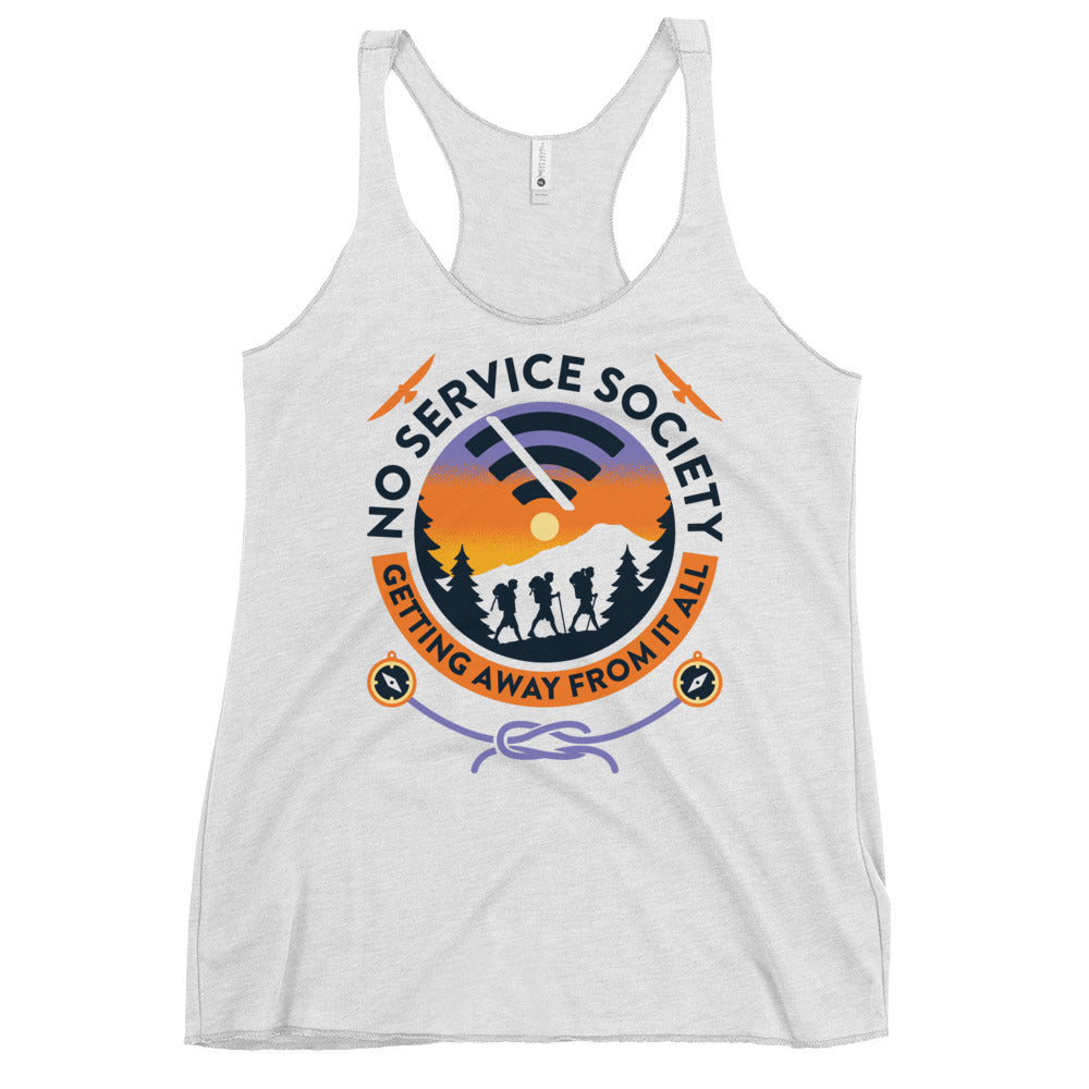 No Service Society Women's Racerback Tank