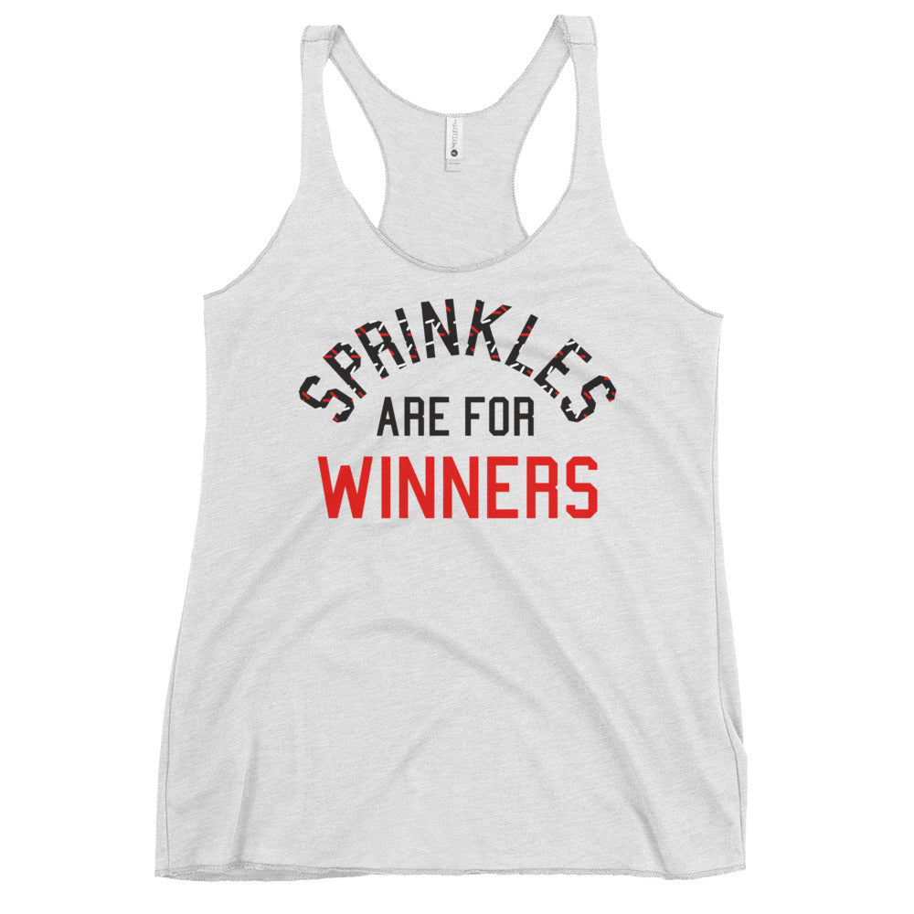Sprinkles Are For Winners Women's Racerback Tank