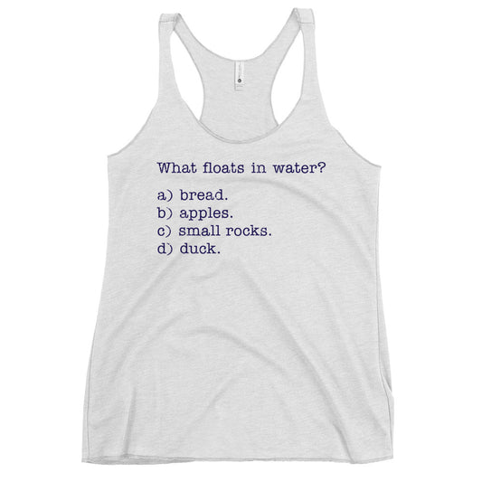 What Floats In Water? Women's Racerback Tank