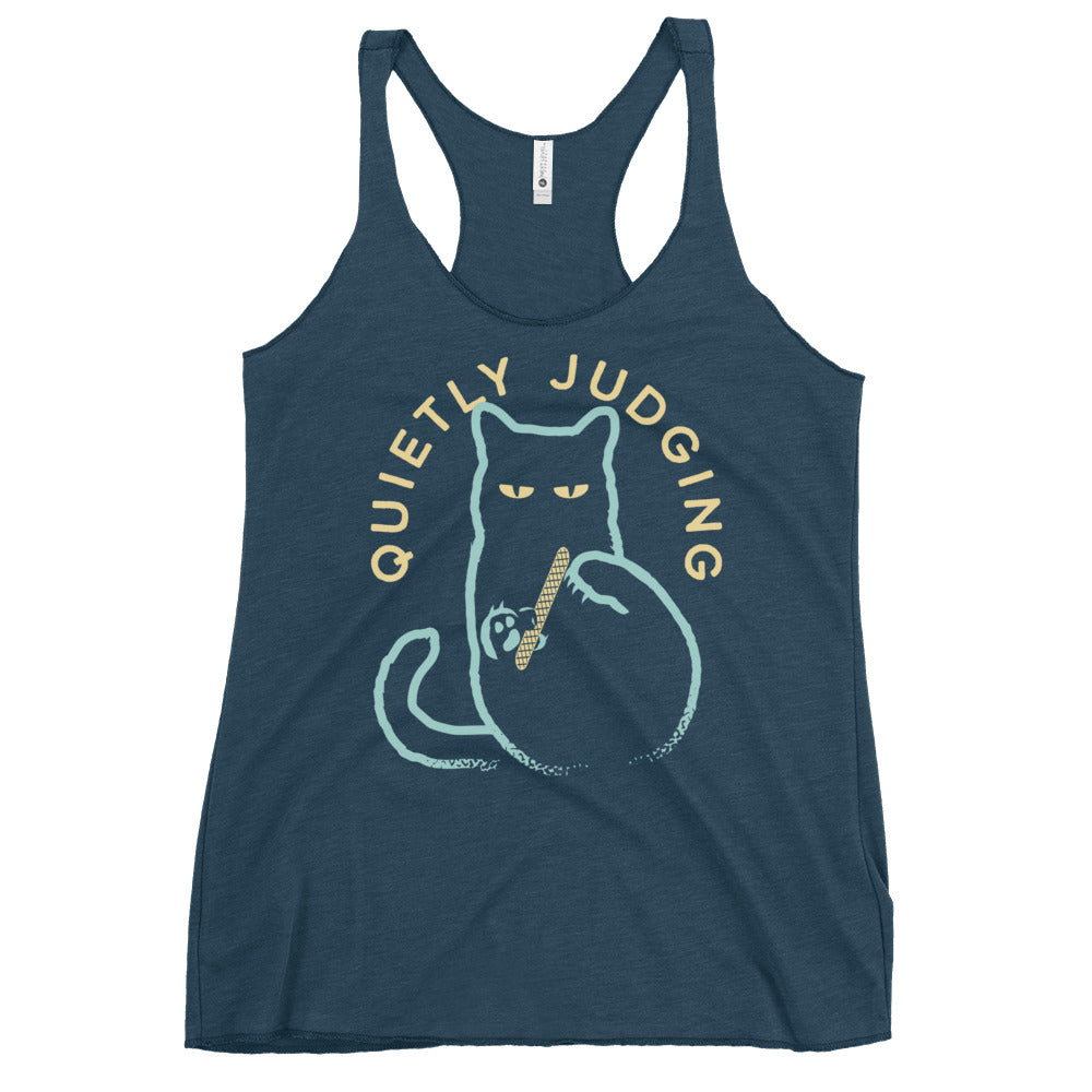 Quietly Judging Women's Racerback Tank