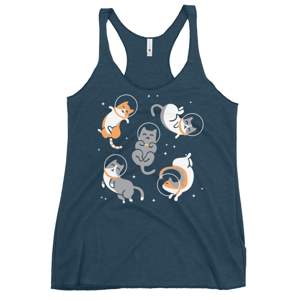 Cats In Space Women's Racerback Tank