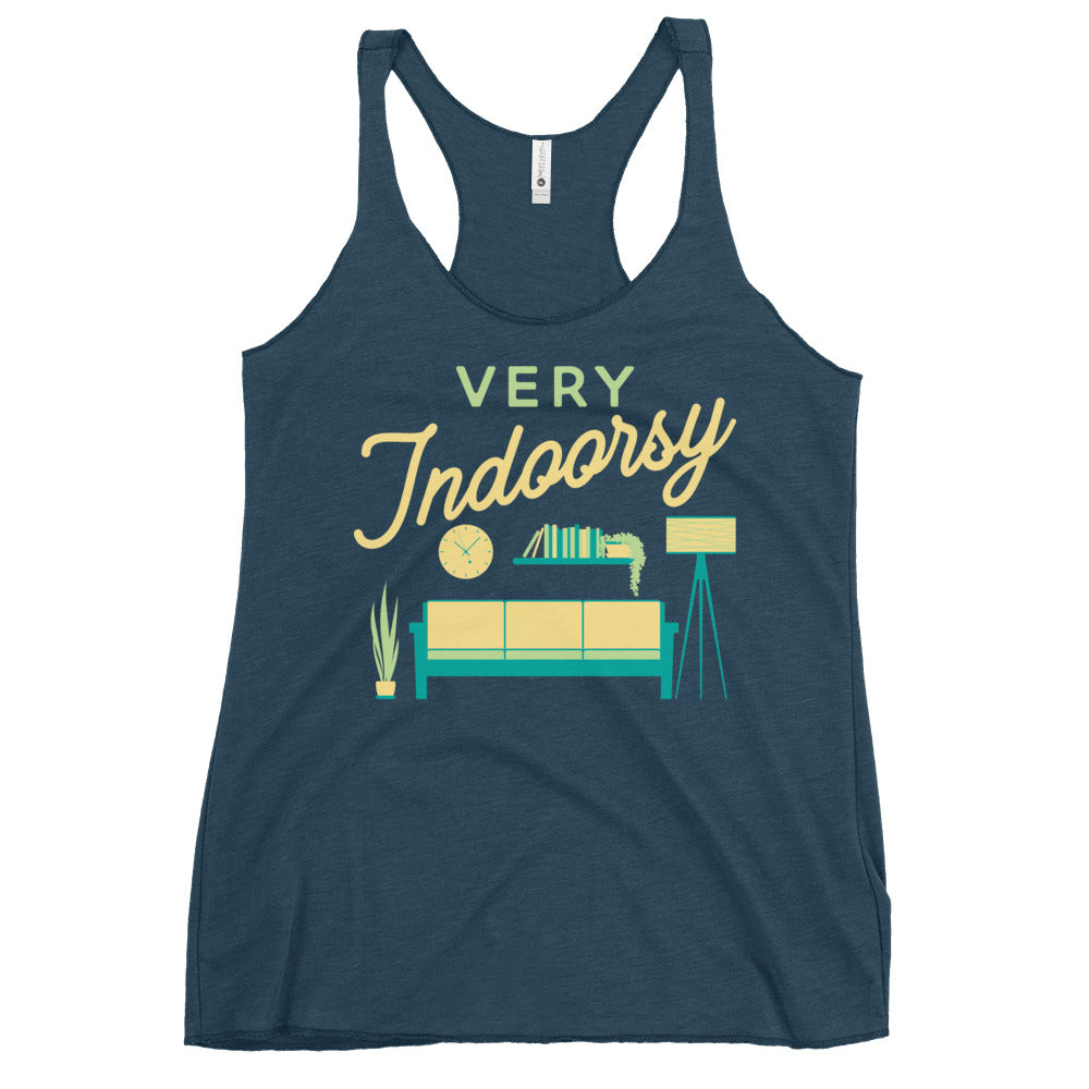 Very Indoorsy Women's Racerback Tank