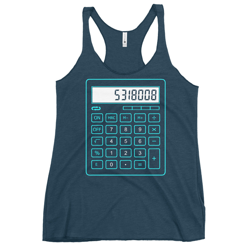 5318008 Calculator Women's Racerback Tank