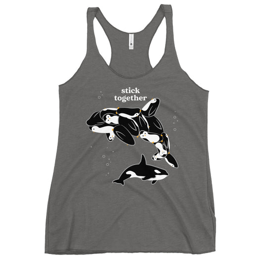 Stick Together Women's Racerback Tank