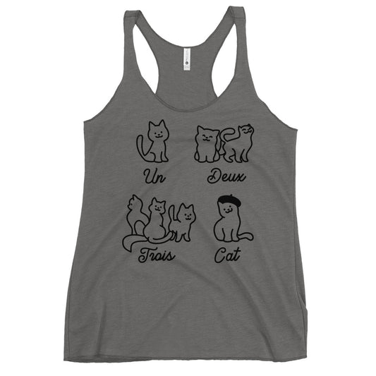 Un Deux Trois Cat Women's Racerback Tank