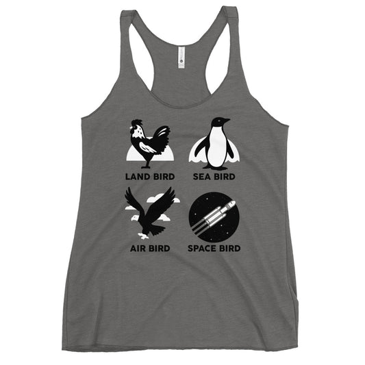 Types Of Birds Women's Racerback Tank