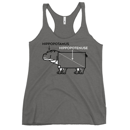 Hippopotenuse Women's Racerback Tank