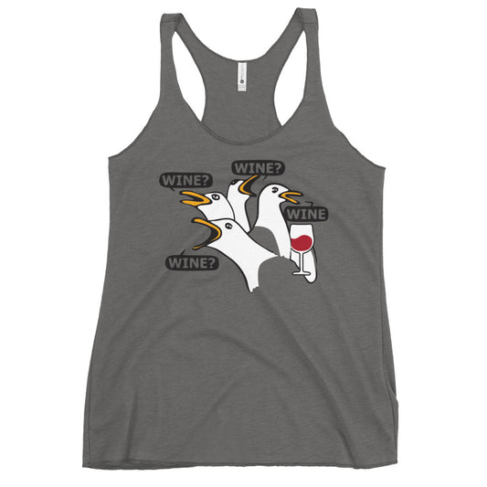 Wine Wine Wine Wine Women's Racerback Tank