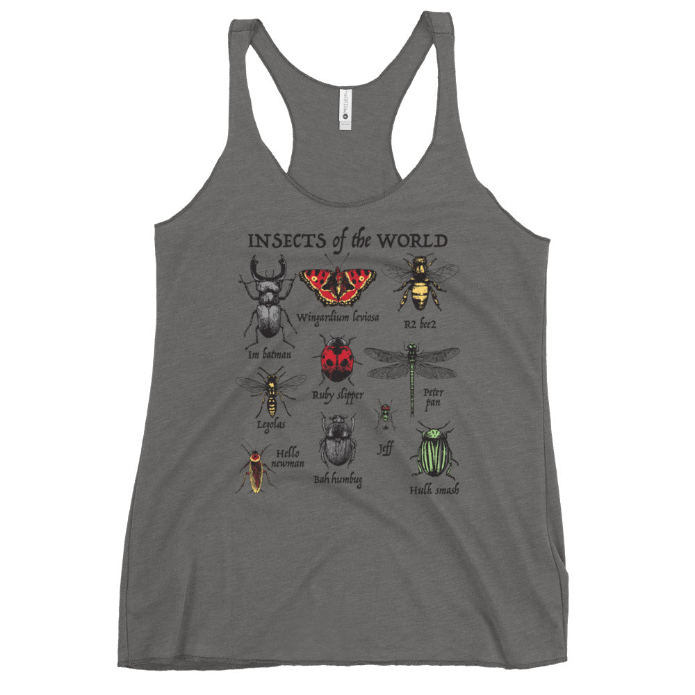 Insects Of The World Women's Racerback Tank