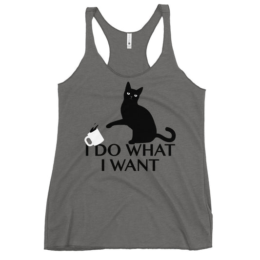 I Do What I Want Women's Racerback Tank