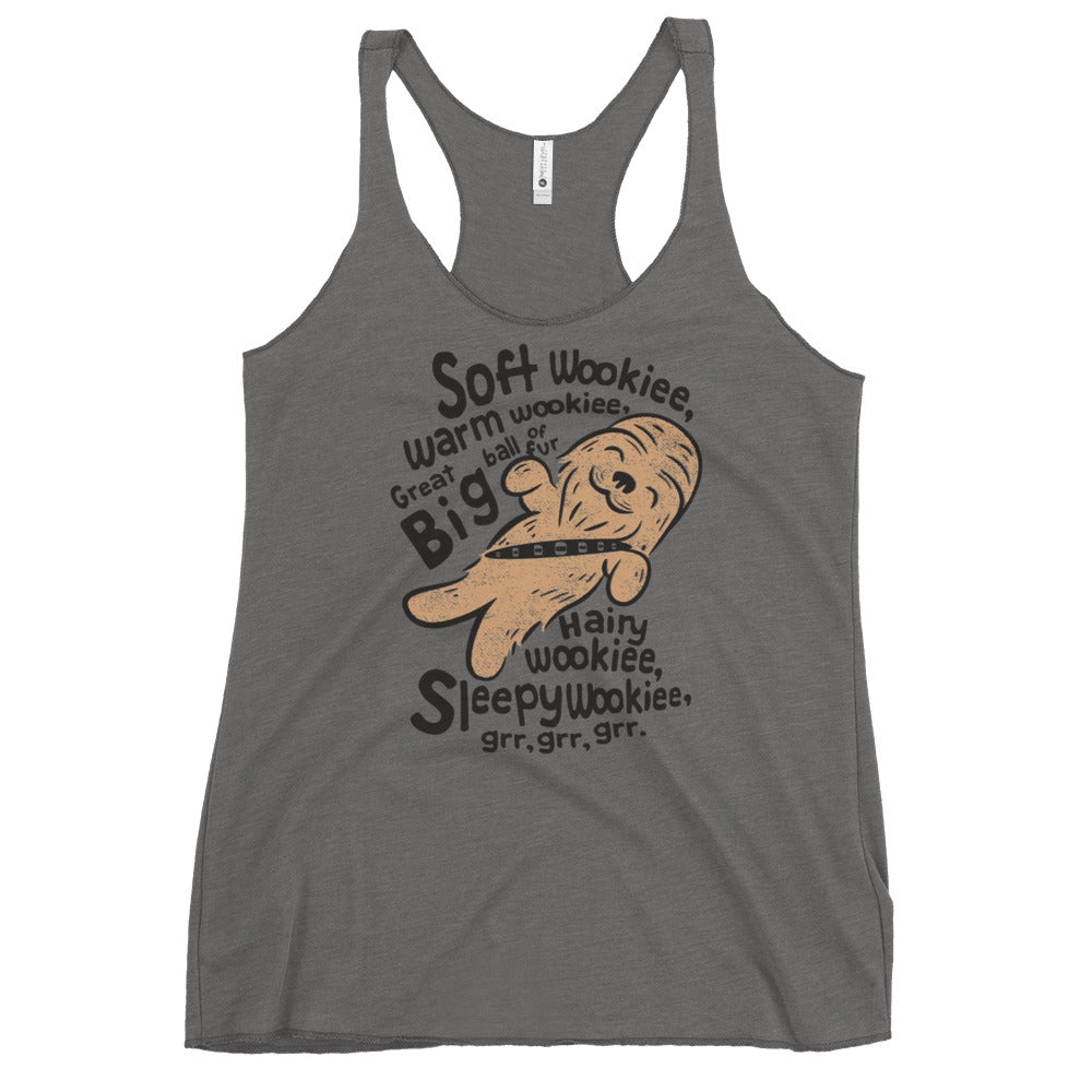 Soft Wookiee, Warm Wookiee Women's Racerback Tank