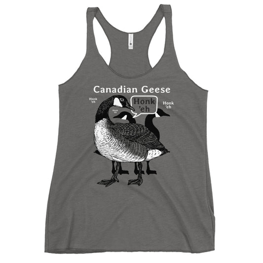 Canadian Geese Women's Racerback Tank