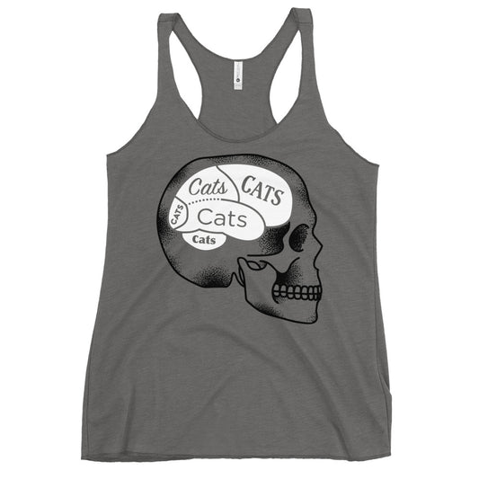 Cats On The Brain Women's Racerback Tank