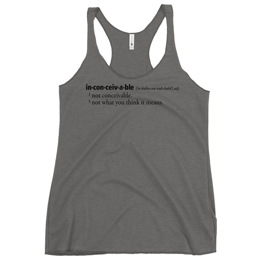 Inconceivable Definition Women's Racerback Tank