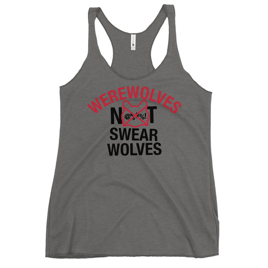 Werewolves Not Swearwolves Women's Racerback Tank