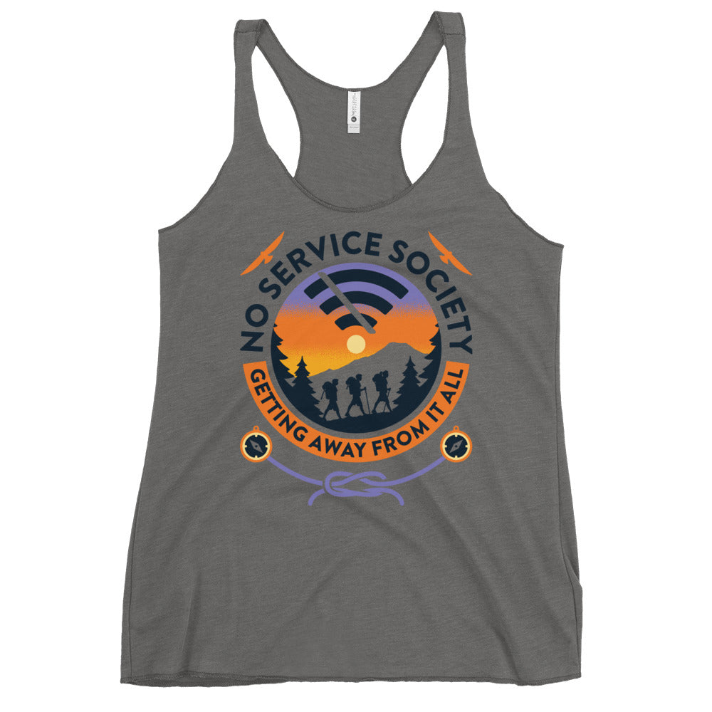 No Service Society Women's Racerback Tank