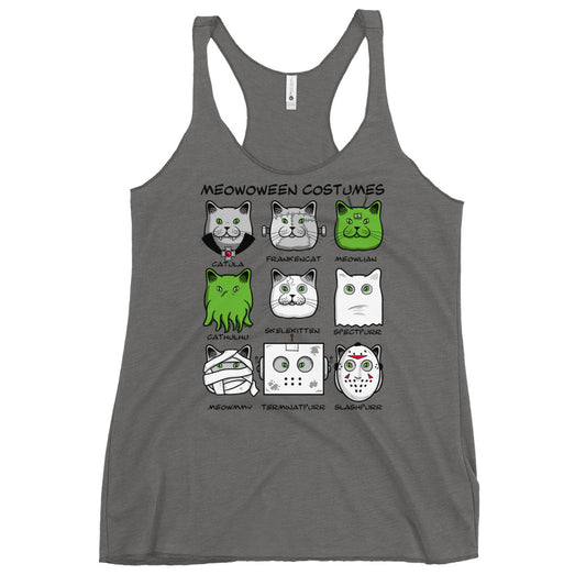 Meowoween Costumes Women's Racerback Tank