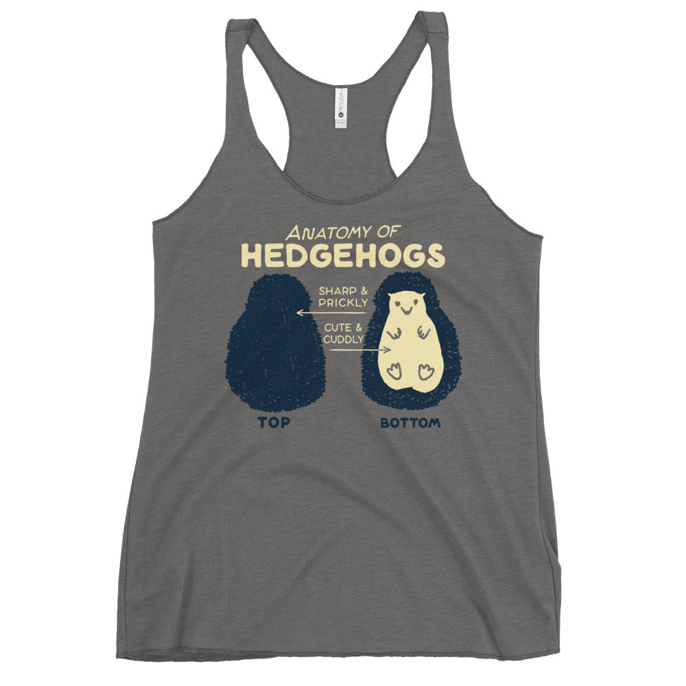 Anatomy Of Hedgehogs Women's Racerback Tank