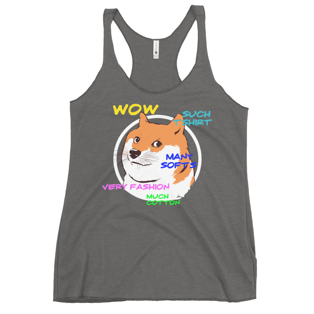Doge Shirt Women's Racerback Tank